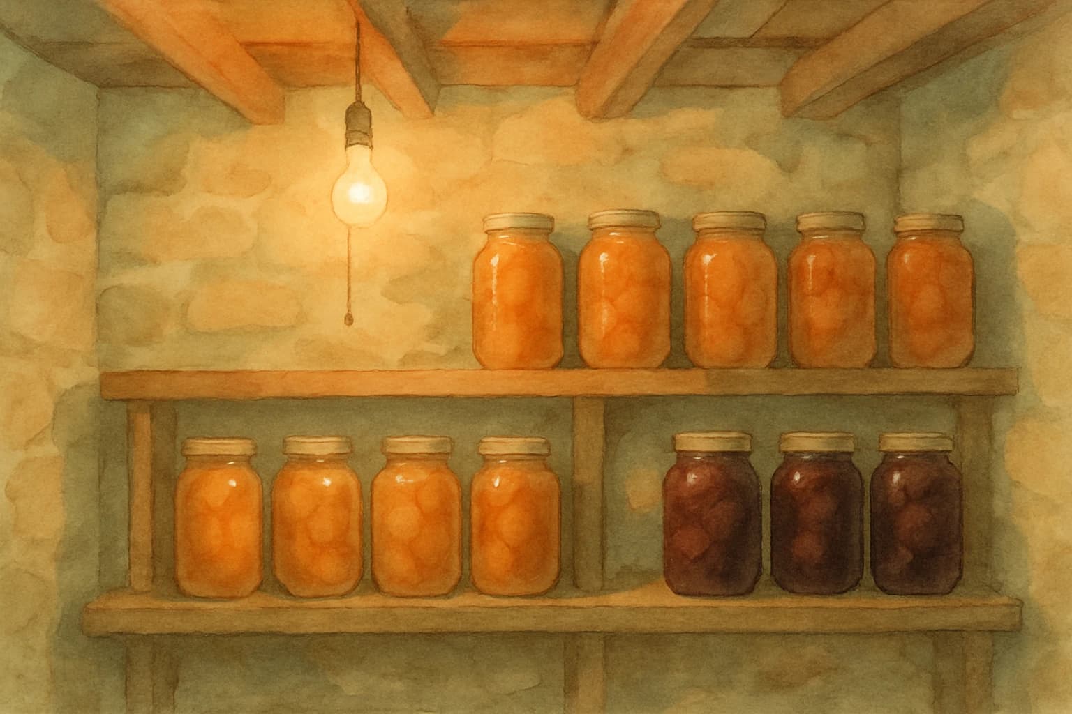 The Cool Air and Bare Bulb That Waited at the Bottom of the Cellar Stairs