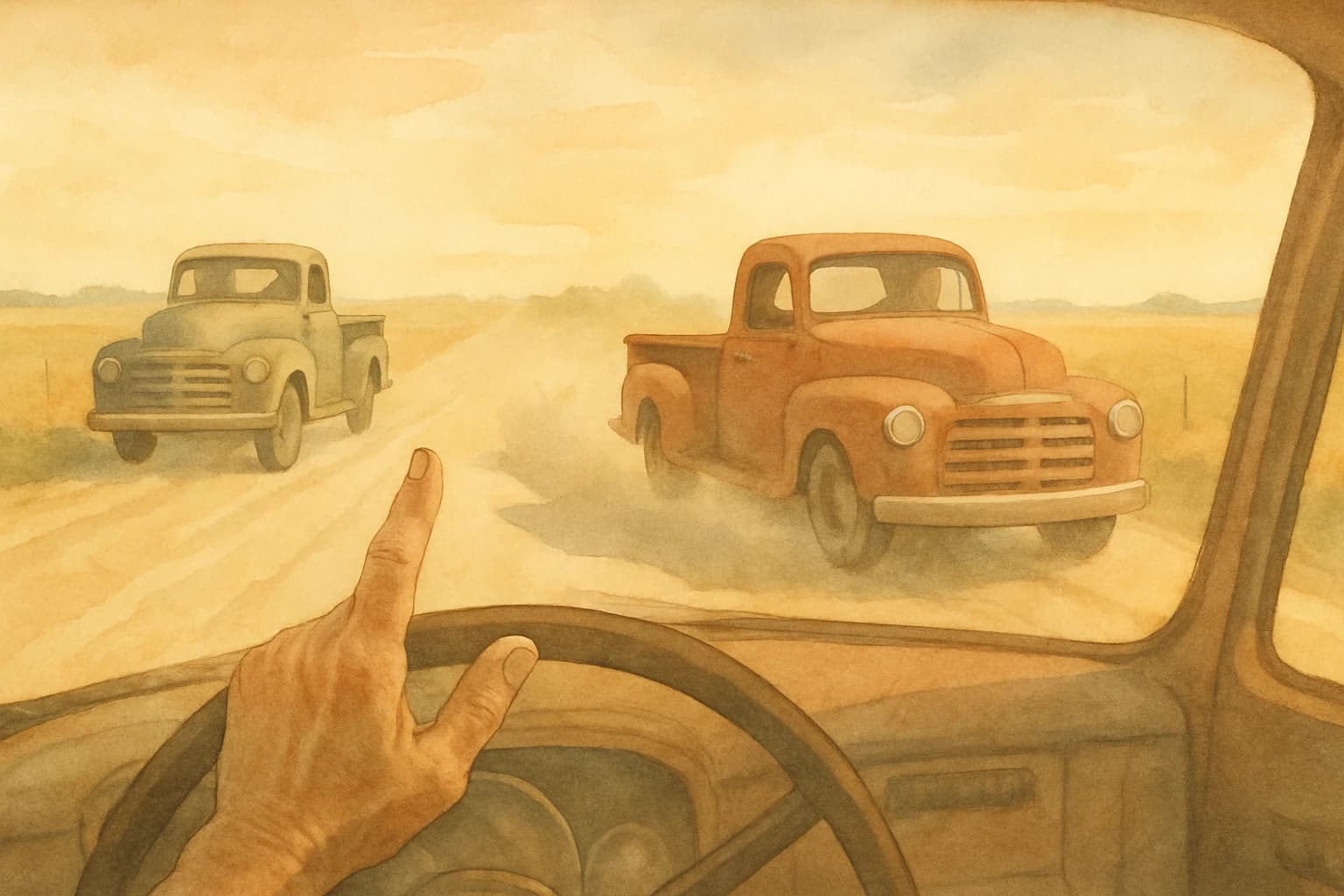 The Faded Ritual of the Two-Finger Wave