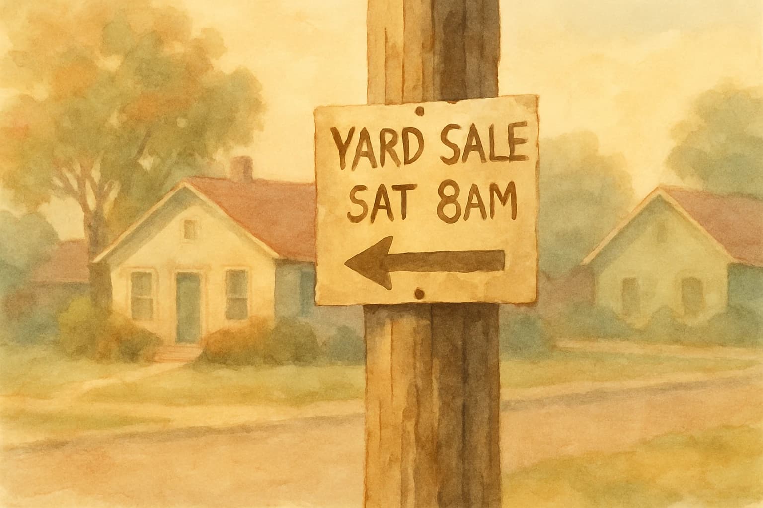 The Saturday Morning Map Drawn in Thick Marker on Telephone Poles