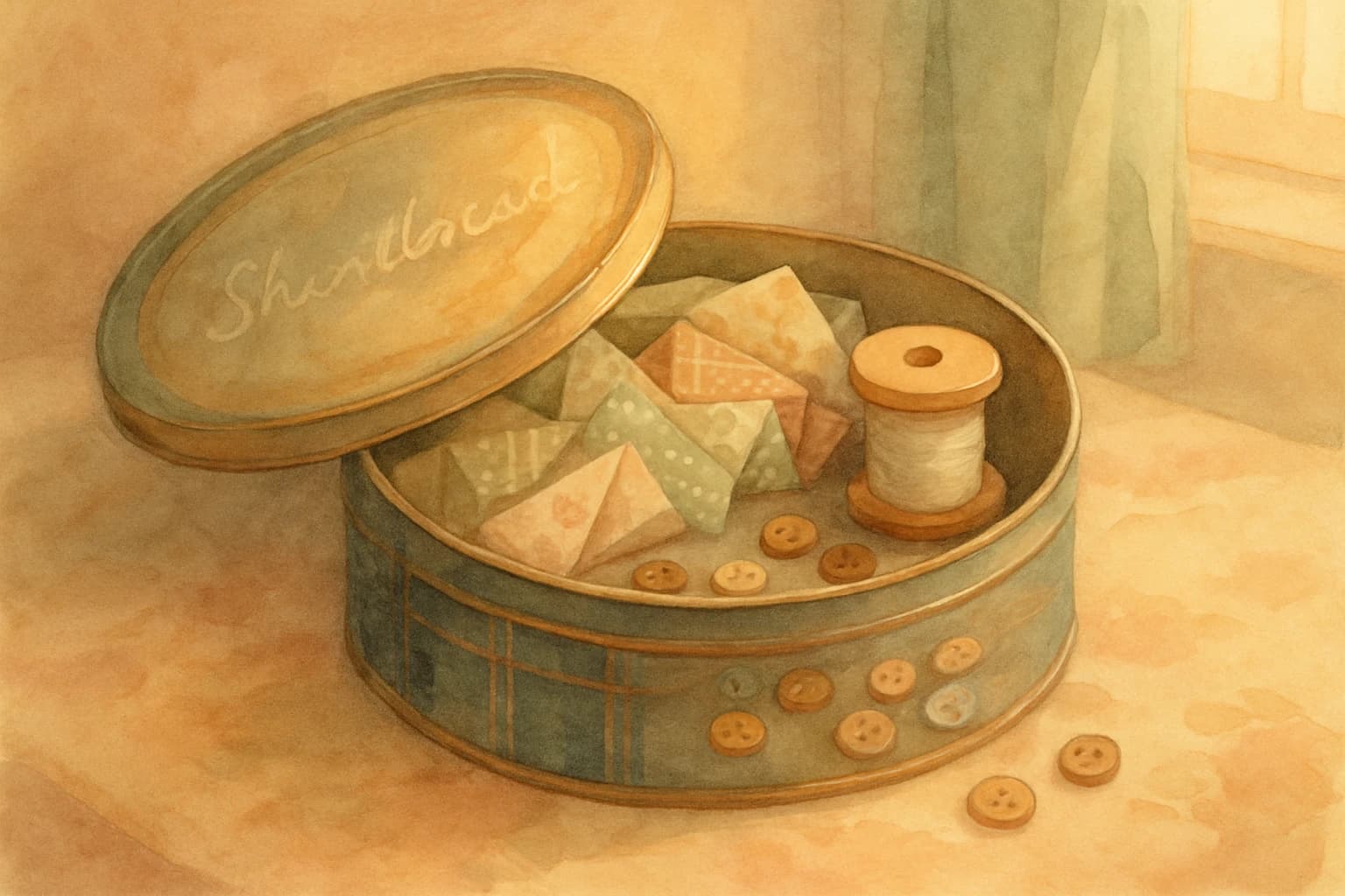 The Shortbread Tin That Became a Sewing Box